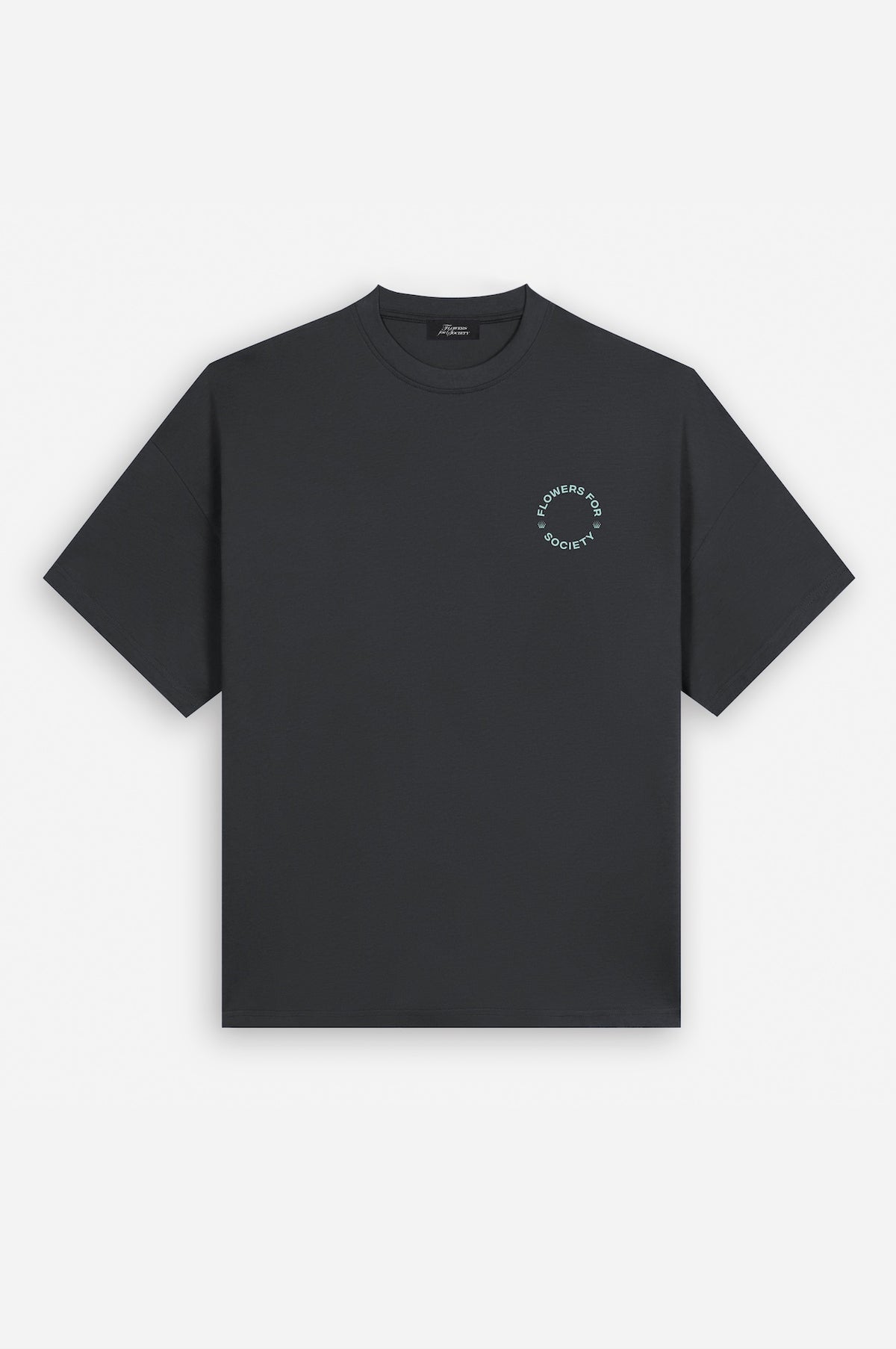 flowers for society mockup dahlia front view black green